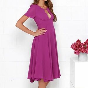 LULU'S "Moonlit Dance" Purple Midi Dress - Size SMALL ~ NWOT